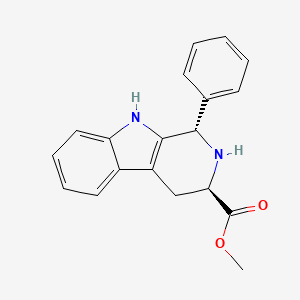 molecular formula C19H18N2O2 B8712601 (1S)-1alpha-Phenyl-1,2,3,4-tetrahydro-beta-carboline-3beta-carboxylic acid methyl ester 