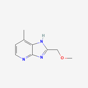 molecular formula C9H11N3O B8712647 2-Methoxymethyl-7-methylimidazo[4,5-b]pyridine 