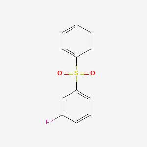 molecular formula C12H9FO2S B8712665 Benzene, 1-fluoro-3-(phenylsulfonyl)- CAS No. 40154-94-7