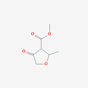 molecular formula C7H10O4 B8712676 Methyl 2-methyl-4-oxo-oxolane-3-carboxylate CAS No. 89898-49-7