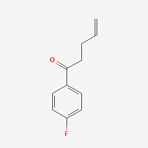 molecular formula C11H11FO B8712682 1-(4-Fluorophenyl)pent-4-en-1-one 