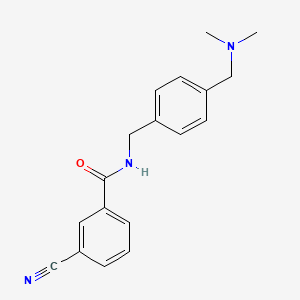 molecular formula C18H19N3O B8712693 3-cyano-N-(4-dimethylaminomethyl-benzyl)-benzamide 