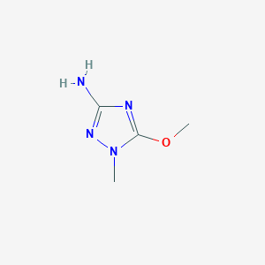 molecular formula C4H8N4O B8712695 5-Methoxy-1-methyl-1H-1,2,4-triazol-3-amine CAS No. 85837-89-4
