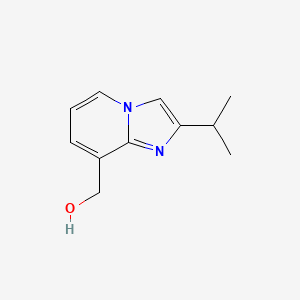 molecular formula C11H14N2O B8712819 8-Hydroxymethyl-2-isopropylimidazo[1,2-a]pyridine 