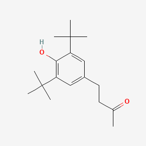 molecular formula C18H28O2 B8712832 2-Butanone, 4-[3,5-bis(1,1-dimethylethyl)-4-hydroxyphenyl]- CAS No. 5082-72-4