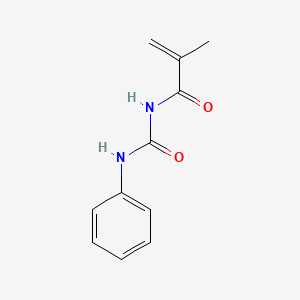 molecular formula C11H12N2O2 B8712840 2-propenamide, 2-methyl-N-[(phenylamino)carbonyl]- CAS No. 102254-08-0