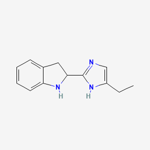 2-(5-Ethyl-1H-imidazol-2-yl)indoline