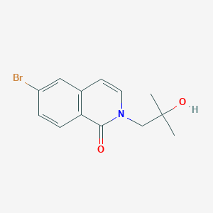 molecular formula C13H14BrNO2 B8712979 6-Bromo-2-(2-hydroxy-2-methylpropyl)isoquinolin-1(2H)-one CAS No. 864867-43-6