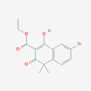 Ethyl 6-bromo-4-hydroxy-1,1-dimethyl-2-oxo-naphthalen-3-carboxylate
