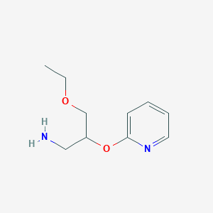 molecular formula C10H16N2O2 B8713012 3-Ethoxy-2-(2-pyridyloxy)propan-1-amine 