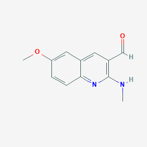 6-Methoxy-2-(methylamino)quinoline-3-carbaldehyde
