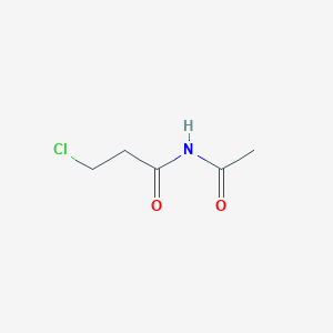 molecular formula C5H8ClNO2 B8713048 N-acetyl-3-chloropropionamide 