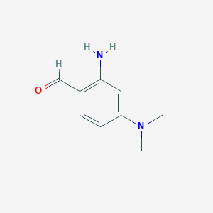 molecular formula C9H12N2O B8713164 2-Amino-4-(dimethylamino)benzaldehyde 