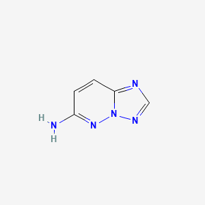 molecular formula C5H5N5 B8713176 6-Amino[1,2,4]triazolo[1,5-b]pyridazine 