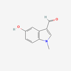 molecular formula C10H9NO2 B8713189 5-Hydroxy-1-methyl-1H-indole-3-carbaldehyde 