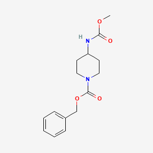 molecular formula C15H20N2O4 B8713203 Benzyl 4-(methoxycarbonylamino)piperidine-1-carboxylate 