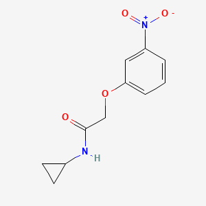 molecular formula C11H12N2O4 B8713286 N-cyclopropyl-2-(3-nitrophenoxy)acetamide 