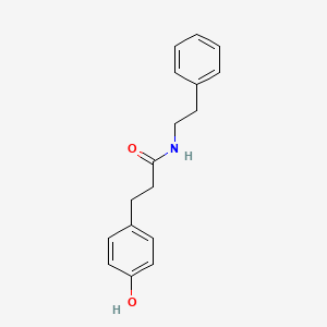 molecular formula C17H19NO2 B8713292 3-(4-Hydroxyphenyl)-N-(2-phenylethyl)propanamide CAS No. 106827-59-2
