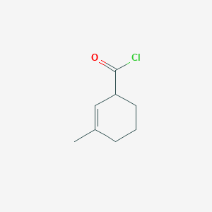 molecular formula C8H11ClO B8713337 3-Methylcyclohex-2-ene-1-carbonyl chloride CAS No. 65514-82-1