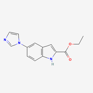 ethyl 5-(1H-imidazol-1-yl)-1H-indole-2-carboxylate