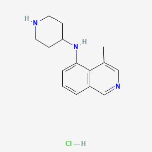 molecular formula C15H20ClN3 B8713404 4-Methyl-N-(piperidin-4-YL)isoquinolin-5-amine hydrochloride CAS No. 651307-92-5