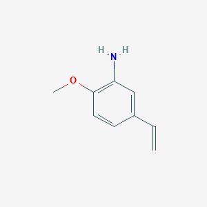 molecular formula C9H11NO B8713463 2-Methoxy-5-vinyl-phenylamine 