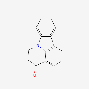 molecular formula C15H11NO B8713465 5,6-Dihydro-4h-pyrido[3,2,1-jk]carbazol-4-one CAS No. 10257-99-5