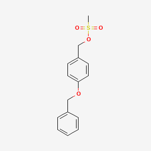 molecular formula C15H16O4S B8713471 4-Benzyloxybenzyl methanesulfonate 