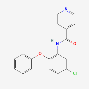 molecular formula C18H13ClN2O2 B8713543 N-(5-chloro-2-phenoxyphenyl)pyridine-4-carboxamide 