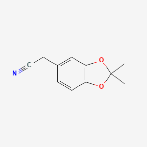 B8713564 2-(2,2-Dimethylbenzo[d][1,3]dioxol-5-yl)acetonitrile CAS No. 936727-46-7