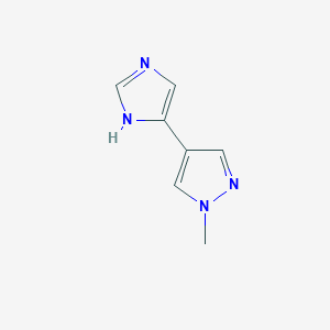 4-(1H-imidazol-4-yl)-1-methyl-1H-pyrazole