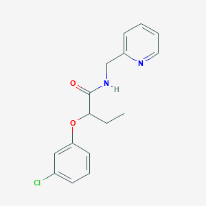 N-(2-pyridylmethyl)-2-(3-chlorophenoxy)-butyramide