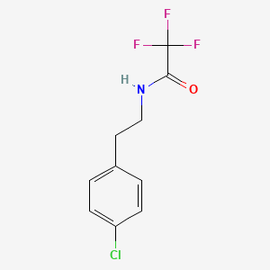 molecular formula C10H9ClF3NO B8713627 n-Trifluoroacetyl-4-chlorophenethylamine 