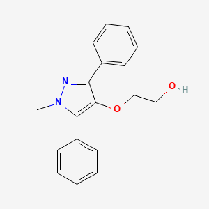 2-[(1-Methyl-3,5-diphenyl-4-pyrazolyl)oxy]ethanol