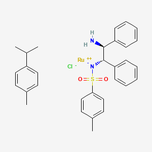 molecular formula C31H35ClN2O2RuS B8713722 RuCl[(S,S)-Tsdpen](p-cymene) 