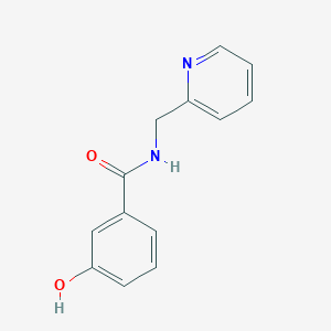 molecular formula C13H12N2O2 B8713738 3-hydroxy-N-(pyridin-2-ylmethyl)benzamide 