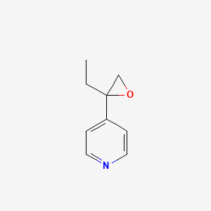 molecular formula C9H11NO B8713749 4-(2-Ethyloxiran-2-yl)pyridine 