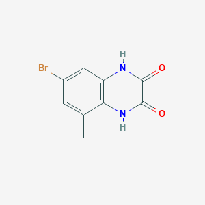 molecular formula C9H7BrN2O2 B8713791 7-Bromo-5-methyl-1,2,3,4-tetrahydroquinoxalin-2,3-dione 