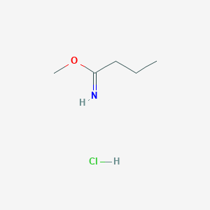 molecular formula C5H12ClNO B8713803 Methyl butyrimidate hydrochloride CAS No. 57583-92-3