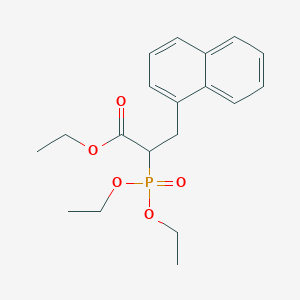 molecular formula C19H25O5P B8713825 Ethyl 2-diethylphosphono-3-(1-naphthyl)propionate CAS No. 35085-35-9