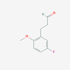 molecular formula C10H11FO2 B8713839 3-(5'-Fluoro-2'-methoxyphenyl)propionaldehyde 