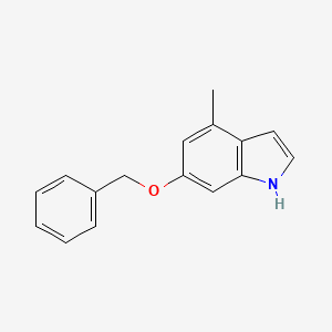 molecular formula C16H15NO B8713877 6-Benzyloxy-4-methyl-1H-indole 