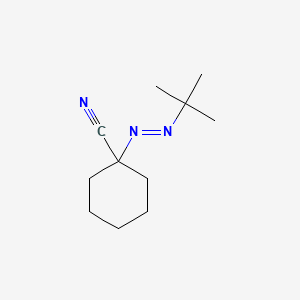 molecular formula C11H19N3 B8713902 1-(tert-Butylazo)cyclohexanecarbonitrile CAS No. 25149-47-7