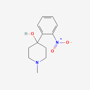 molecular formula C12H16N2O3 B8713964 1-Methyl-4-(2-nitrophenyl)piperidin-4-ol CAS No. 92926-55-1