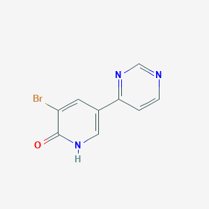 3-Bromo-5-(pyrimidin-4-yl)pyridin-2(1H)-one