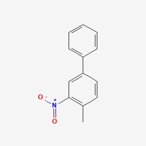 molecular formula C13H11NO2 B8714037 3-Nitro-4-methylbiphenyl 