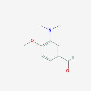 molecular formula C10H13NO2 B8714051 Benzaldehyde, 3-(dimethylamino)-4-methoxy- CAS No. 56041-59-9