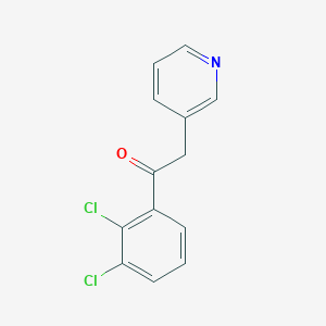 molecular formula C13H9Cl2NO B8714076 1-(2,3-Dichlorophenyl)-2-(pyridin-3-yl)ethanone 