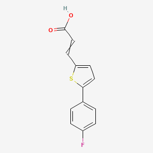 molecular formula C13H9FO2S B8714153 3-[5-(4-Fluoro-phenyl)-thiophen-2-yl]-acrylic acid 