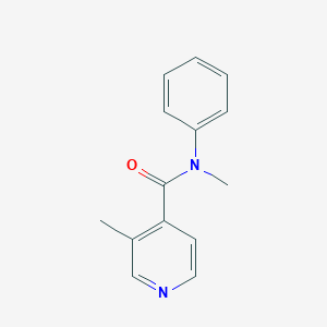 molecular formula C14H14N2O B8714212 N,3-Dimethyl-N-phenylpyridine-4-carboxamide CAS No. 88329-56-0